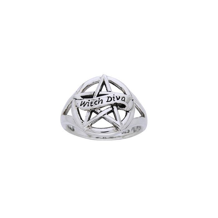 Witch Diva The Star Silver Ring TRI836 - Jewelry