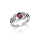 Bring out the best in you ~ Sterling Silver Celtic Knotwork Birthstone Ring TRI934 - Jewelry