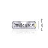 I made a wish and you came true Empower Word Silver and Gold Ring TRV3865 - Jewelry