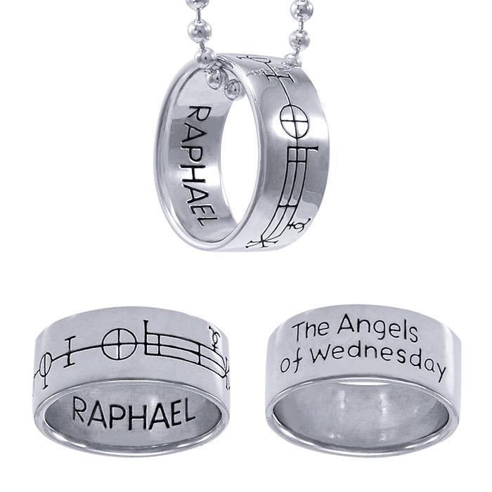 Archangel Raphael Sigil Ring TSE669 - Jewelry