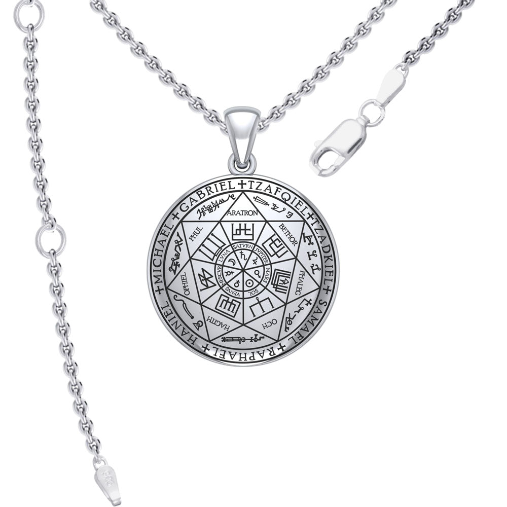 Experience Divine Guidance: The Seven Archangels Silver Pendant - Embrace Heavenly Protection and Spiritual Connection TPD6173