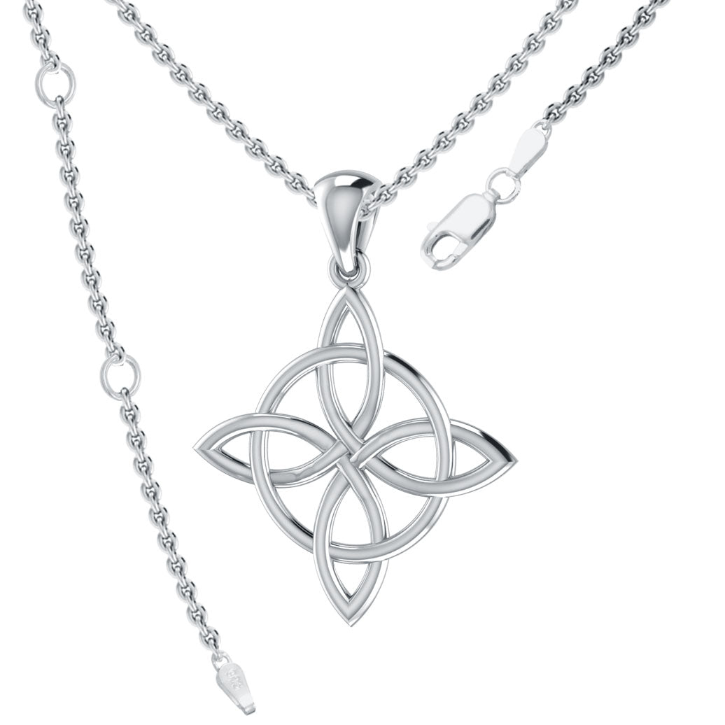 Celtic Quaternary Knot Silver Pendant TP554