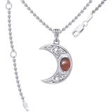 Blue Moon Silver Pendant with Gemstone TPD4056