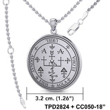 Sigil of the Archangel Uriel Sterling Silver Pendant TPD2824