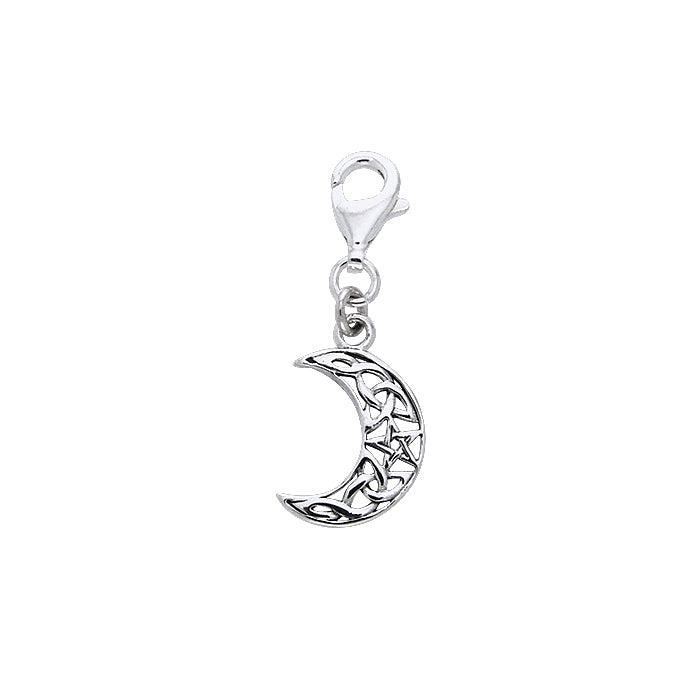 Magick Moon Silver Clip Charm TWC015