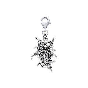 Stargazer Fairy Silver Clip Charm TWC029 - Jewelry