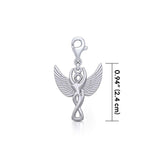 Angel Goddess Silver Clip Charm TWC165 - Jewelry