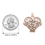 Cari Buziak Celtic Heart Rose Gold Pendant UPD635