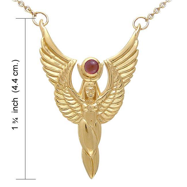 Oberon Zell Winged Isis Sterling Silver Necklace VTN252 - Jewelry