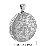 Experience Divine Guidance: The Seven Archangels Solid White Gold Pendant - WPD5154 | Embrace Heavenly Protection and Spiritual Connection