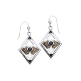Twin Engine Silver and Gold Earrings MER186 - Jewelry