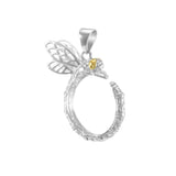 Sterling Silver and Gold Dragonfly Pendant MPD4854 - Jewelry