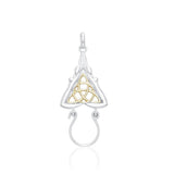 Goddess Silver and Gold Charm Holder Pendant MPD5086