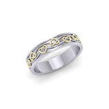 Celtic Knotwork Silver and Gold Ring MRI1345 - Jewelry