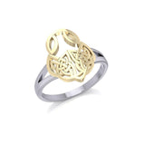 Celtic Knotwork Silver and Gold Ring MRI1588