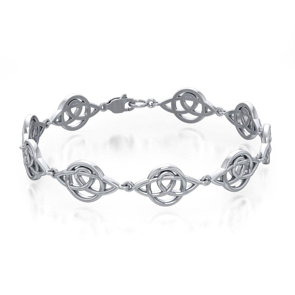 Celtic Trinity Knot Silver Bracelet TBG083 - Jewelry