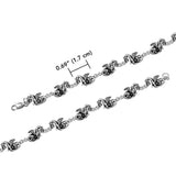 Fantasy Dragon Silver Bracelet TBG409 - Jewelry