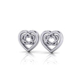 Celtic Heart Post Earrings TER1656 - Jewelry