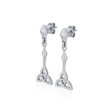 Celtic Trinity Knot Silver Post Earrings TER1679