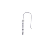 Enamel Trinity Knot on Shamrock  Clover Silver Earrings TER1719 - Jewelry