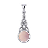 Triquetra Silver Pendant with Gem TP2937 - Jewelry