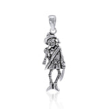 The long discovery of treasures in the sea ~ Pirate Skeleton with Spyglass Pendant TP3058 - Jewelry