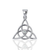 Triquetra Silver Gemstone Pendant TP3380 - Jewelry