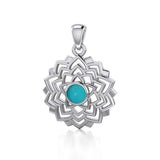 Sahasrara Crown Chakra Silver Pendant TPD1973 - Jewelry