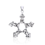 The Goddess Pentacle ~ A Sterling Silver Jewelry Pendant TPD3007