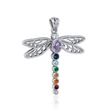Cari Buziak Spiritual Chakra Dragonfly Silver Pendant TPD5057 - Jewelry