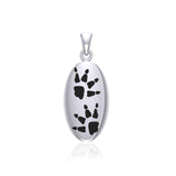 Wolf Tracks Sterling Silver Pendant TPD5062