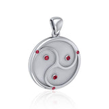 World Triad Silver Pendant with Gemstone TPD5156 - Jewelry