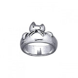 Cat Silver Ring TR1612 - Jewelry