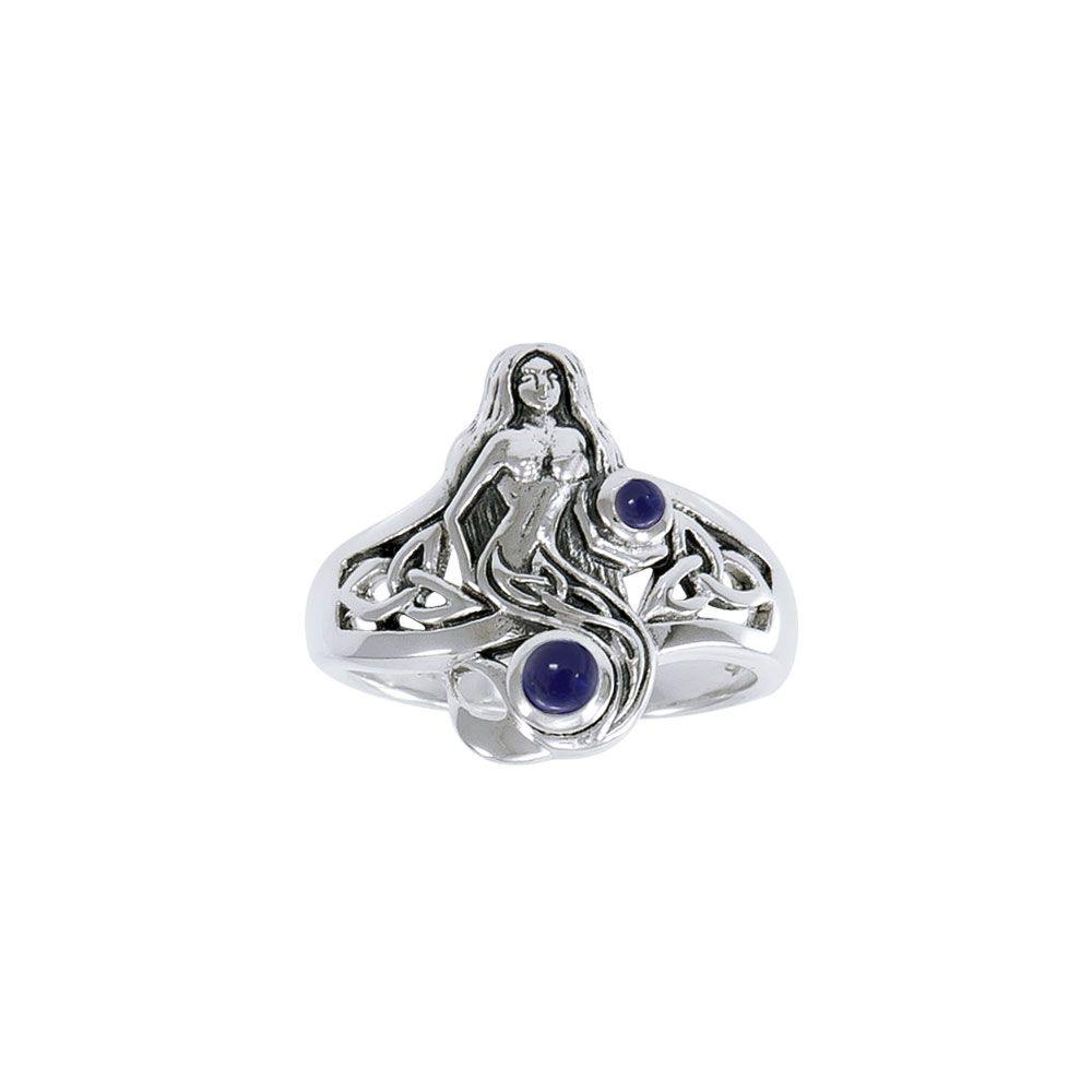 Celtic Mermaid Ring TRI045 - Jewelry
