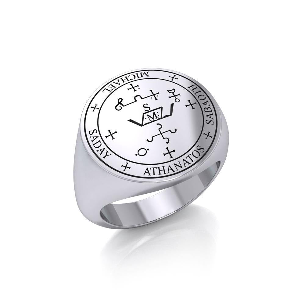Sigil of the Archangel Michael Sterling Silver Ring TRI1202 - Jewelry