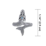 Seek your imagination with the Sea Mermaid ~ Sterling Silver Wrap Ring TRI1328 - Jewelry
