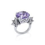 Sacred Hexagon Sterling Silver Cocktail Ring TRI1697 - Jewelry